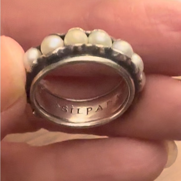 Silpada silver and pearl ring in size 7, great condition - Picture 4 of 7